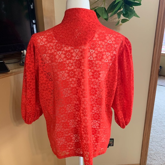 Vintage floral linen shirt - Picture 4 of 6